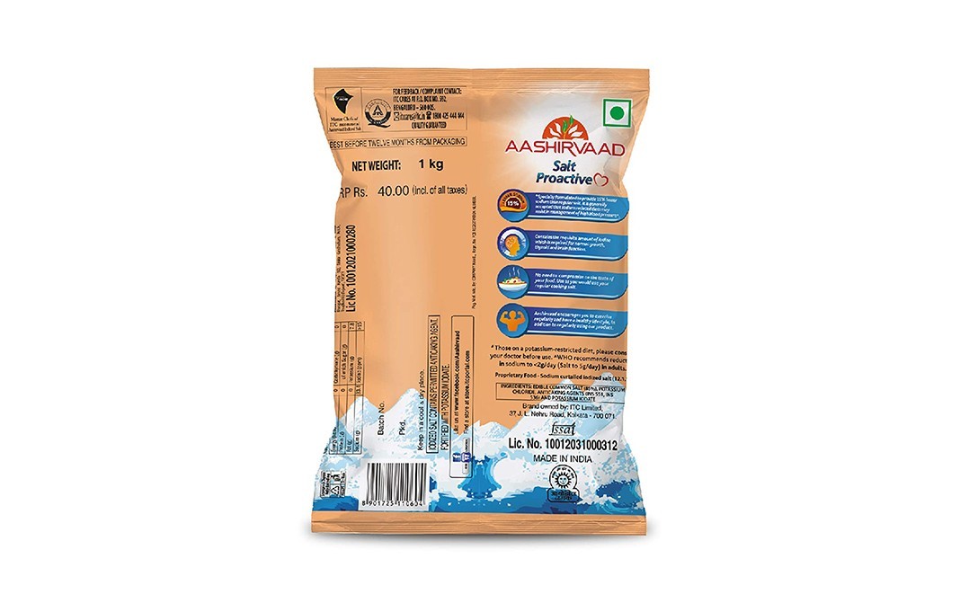 Aashirvaad Salt Proactive    Pack  1 kilogram